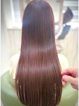 ルヴェール 北方店(LeVert) 髪質改善/広がりコントロール/ストレート/ピンクブラウン