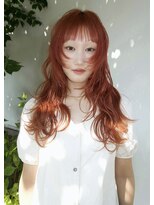 イェン(Yen.)&nbsp;オレンジカラーロングレイヤーカット