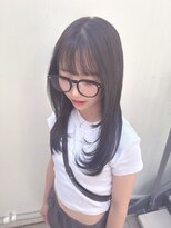 グラス 春吉2号店(glass)&nbsp;韓国風カラー/オリーブグレー/髪質改善/セミロング/春吉/中洲