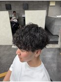 波巻きパーマ