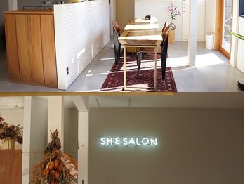 シエサロン(SHE SALON)の写真/《SHE SALON》大人女性の為の落ち着ける空間。自分をもっと好きになれるヘアスタイルに。