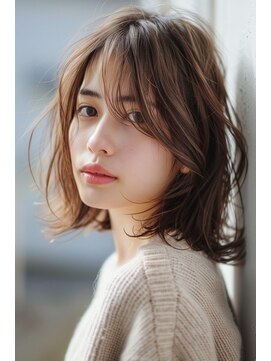 ルル(Lulu) チョコブラウンボブレイヤー