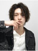 波巻きシャドウセンターパートウルフ