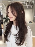 天神ミディアムハッシュカットボブパーマレイヤーパーマ顔周り