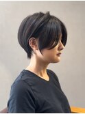 20代30代40代50代/大人可愛いショートボブ/黒髪ショート