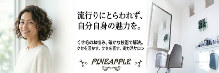美容室パイナップルのサロンヘッダー