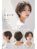 バグズ ヘアデザイン 桔梗が丘店(Baguz HAIR DESIGN)&nbsp;丸みショート×透明感ベージュカラー