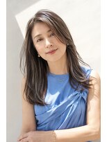 アッシュ 学芸大学店(Ash)&nbsp;ロング/大人女性/グレージュ/髪質改善/白髪ぼかしハイライト