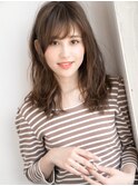 ◎好感度◎ほつれロング×シースルーバング ひし形シルエット