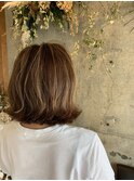 立体感アップのオシャレカラー