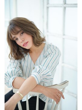 ミーツ meets+ 【meets】素肌が白く見える透明感カラー&小顔カット