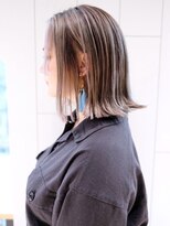 アイティー バイ アルバム 中野店(IT by ALBUM)&nbsp;ハイライトボブ_スリークボブ厚めバングローライト_ba285531