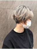 【RAYS金本】ホワイティベージュ×ショートボブ
