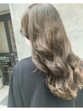 スイート ヘアデザイン(Suite HAIR DESIGN) S/A大人可愛いデジタルパーマ抜け感オリーブアッシュベージュ