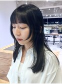 顔まわりレイヤー_グレージュカラーボブウルフ_ba405001