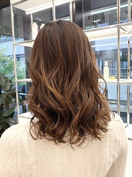 ステアケース 武蔵小杉店(stair:case) ミディアム20代30代40代50代髪型　武蔵小杉　デジタルパーマ