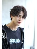 ふわっと外ハネ【センターパート×MIXパーマ】センター分け