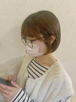 ラフ バイ マグ 南松本(R.A.F. by Mag)&nbsp;20代30代40代ミニボブオリーブアッシュ透明感ブリーチなし