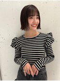 【竹之内蔵人】艶感外ハネボブ/小顔ライン/大人フェミニンボブ
