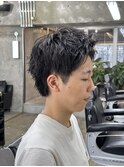 刈り上げない　ショート　メンズ　名古屋　名駅　眉毛