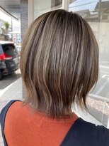 サロン 名和店(SALON)&nbsp;グレージュカラーくびれボブ