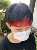 ツーブロックコントラストカラーヘア