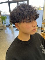 ラッドバイプティパ(rad...by petit-pas)&nbsp;強めの波巻きパーマ/(水戸/メンズカット/フェード/波巻きパーマ