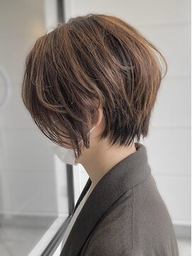 ファイン 美容室 深川店(FINE) 20代30代40代小顔ひし形デジタルパーマ前下がりショートボブ