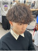 波巻きパーマ(渋谷/マッシュ/スパイラル/無造作ヘア)