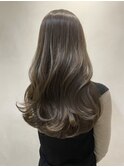 olive greige〔ブリーチ無し透明感たっぷり艶ぷるカラー〕