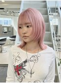 ピンク/ペールカラー/ブリーチ/ハイトーン/20代/津田沼