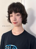 ハイライトカラーアプリコットオレンジくびれヘア