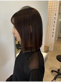 縮毛矯正とぱつっとボブ