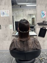 コワファースト長崎シャンプーボーイ 2nd(COIFF1RST 長崎 SHAMPOO BOY) お呼ばれアレンジ ヘアセット ボブアレンジ