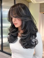 シオン(shion)&nbsp;ロング顔周りレイヤー大人ガーリー似合わせカット_ba577941