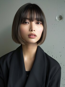 エーヴ 【大人のミニボブ】 × スモーキーカラー