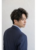 名東区　メンズヘア　カット　メンズ白髪ぼかし　ハイライト