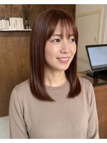 零秒女髪 千里丘店&nbsp;髪質改善艶カラーで叶える上品セミロングヘア艶髪美髪艶感