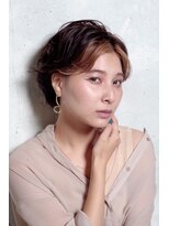 トトノ ヘアアンドケア(TOTONO hair & care)&nbsp;顔まわりデザインカラーのハンサムショート