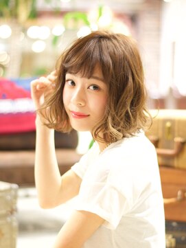 マリオ ヘアー デザイン(MARIO HAIR DESIGN) MARIO☆くせ毛風ニュアンスカールボブ