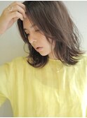 ナチュラル外ハネミディアム