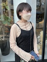 ヘアー アイス ルーチェ(HAIR ICI LUCE)&nbsp;透明感たっぷりグレージュボブ/落合