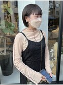 透明感たっぷりグレージュボブ/落合