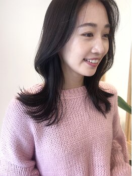 ノック(knock)の写真/“可愛い韓国風スタイル”は顔周りのカットで決まる！韓国風の結んだ時にも可愛い顔周りを作ります☆