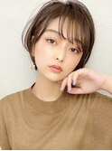 大人可愛いイメチェンショート/ショコラアッシュ/新宿20代30代
