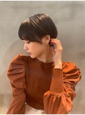 お手入れ簡単　ナチュラルタイトなショートボブ