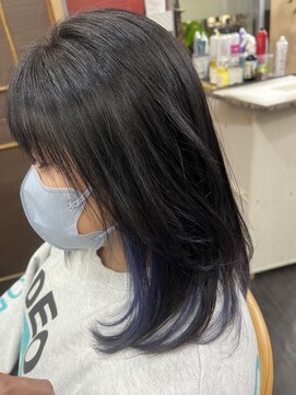 ヘアーアンドメイク アネラガーデン(HAIR&MAKE Anela garden) インナーパープル