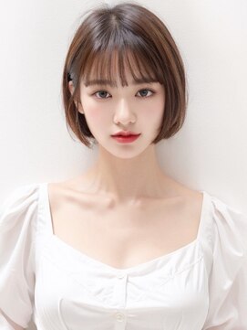 ジョウインアンドエマ(JOWIN AND EMMA) 20代30代大人かわいい/シルキーベージュ/ストレートボブ/前髪