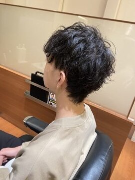 モッズヘアメン 名護大東店(mod's hair men) カジュアルな無造作パーマ黒髪メンズショートb1名護大東
