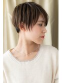メンズライク斜めバング刈り上げショート309X上尾20代30代40代!